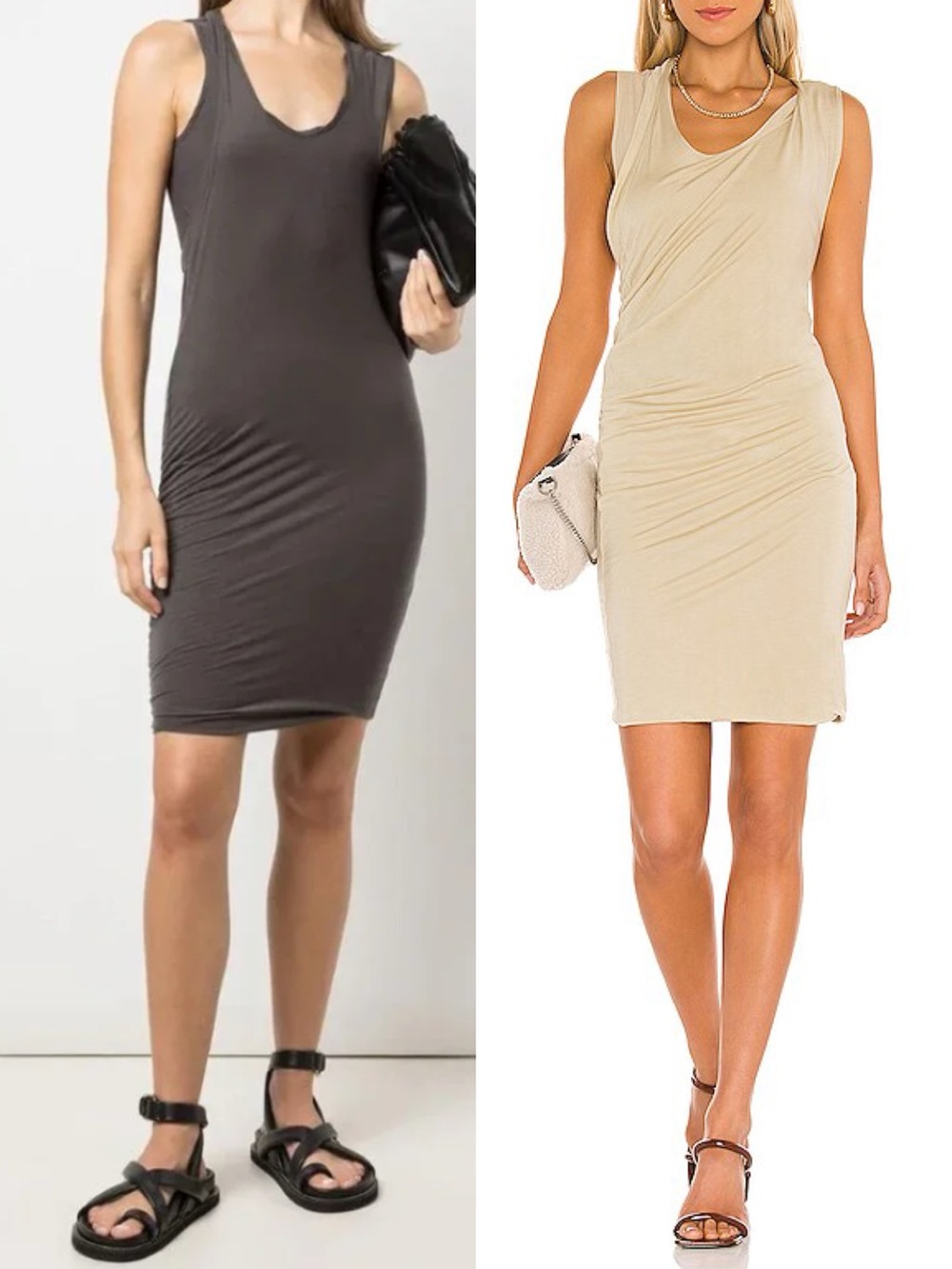 John Elliott Twist Muscle Mini Dress